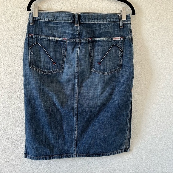 GUESS Women’s Denim Skirt 28 Blue Western Rodeo Country Casual Western Y2K 90s - Picture 3 of 10